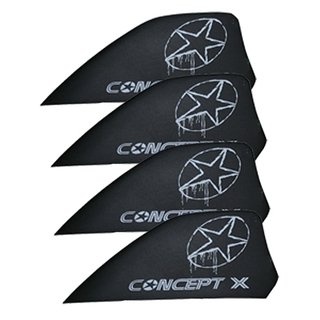 CONCEPT X KItefinnen G10 4 cm Set schwarz