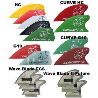 CONCEPT X KItefinnen G10 Curve 5.4 cm Set schwarz