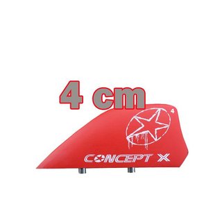 CONCEPT X HC Kitefinne Kiteboard 4 cm Rot