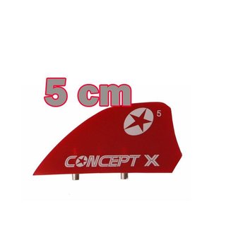 CONCEPT X HC Kitefinne Kiteboard 5 cm Rot