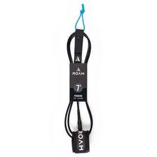 ROAM Surfboard Leash Premium 7.0 Schwarz