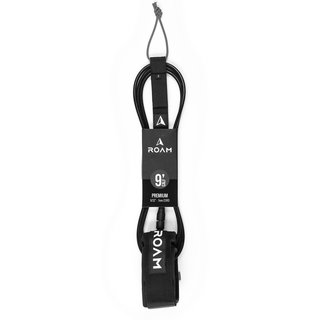 ROAM Surfboard Leash Premium 9.0 Knie Schwarz