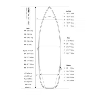 ROAM Boardbag Surfboard Daylight Shortboard 6.4