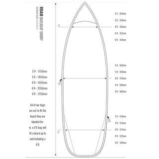 ROAM Boardbag Surfboard Daylight Shortboard 6.4