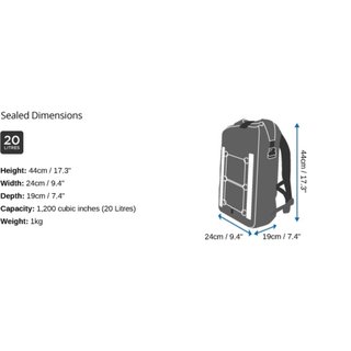 OverBoard wasserdichter Bike Rucksack VeloDry 20 L
