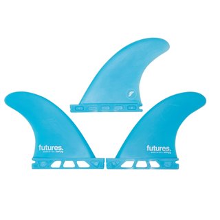 FUTURES Thruster Fin Set F2 SOFT Safety XS Blau