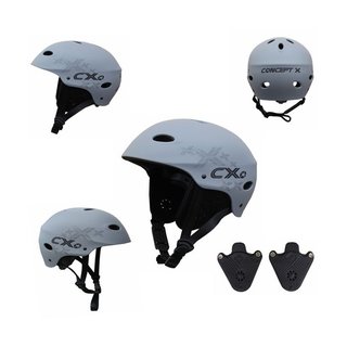 CONCEPT X HELM Kiten Surfen Wakeboard Kajak GRAU M