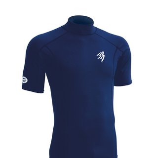 ASCAN Shirt Lycra Blue Kurzarm