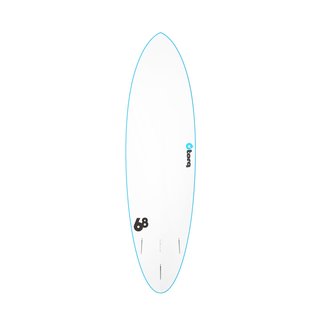 Surfboard TORQ Softboard 6.8 Funboard Blau