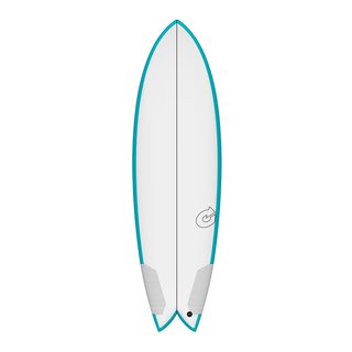 Surfboard TORQ TEC Twin Fish 5.10 Rail Türkis