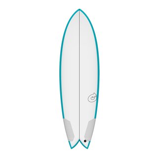 Surfboard TORQ TEC Twin Fish 6.0 Rail Türkis