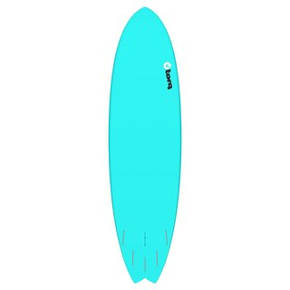 Surfboard TORQ Epoxy TET 7.2 MOD Fish Blau Pinline