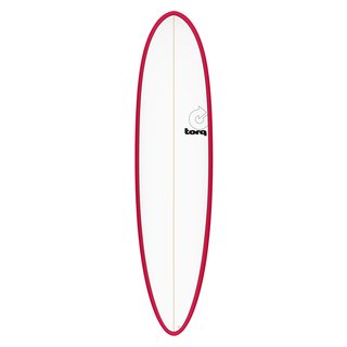 Surfboard TORQ TET 7.6 MOD Fun Red Rail