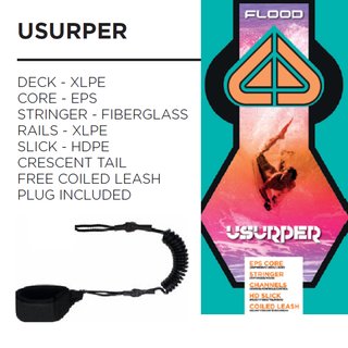 FLOOD Bodyboard Usurper 37 Teal Orange