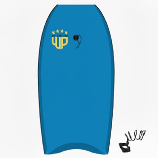 Wave Power Bodyboard Woop 42 Blau Aqua