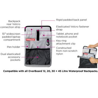 OverBoard Laptop Tablet Organizer L fr Ruckscke