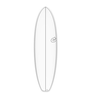 Surfboard TORQ TEC-HD BigBoy23 7.2 Weiss Pinline