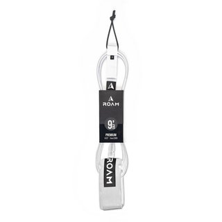 ROAM Surfboard Leash Premium 9.0 Knie 7mm Weiss