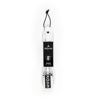 ROAM Surfboard Leash Premium 8.0 Weiss