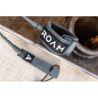 ROAM Surfboard Leash Premium 7.0 183cm 7mm Grau