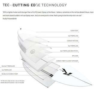 Surfboard RUSTY TEC SD Shortboard 6.0