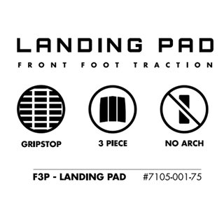 FUTURES Traction Landing Pad Surfboard Footpad 3pc