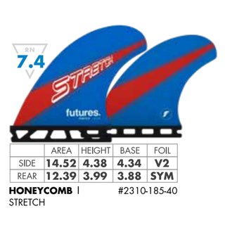 FUTURES Quad 4 Fin Set Stretch Honeycomb