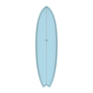 Surfboard TORQ Epoxy TET 6.6 MOD Fish CC Blau