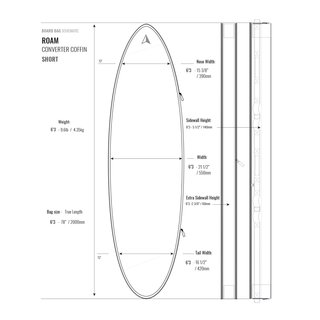 ROAM Boardbag Surfboard Converter Coffin 6.3