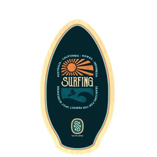 Skimboard SkimOne 37Inch 95cm Holz Worldwide Surf