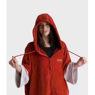 DRYROBE Fullzip Handtuchmantel Baumwolle Orange M