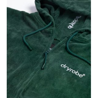 DRYROBE Fullzip Handtuchmantel Baumwolle Gr�n M
