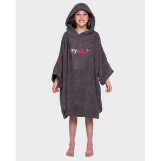 DRYROBE Handtuchmantel Bio KIDS Grau 10-13 