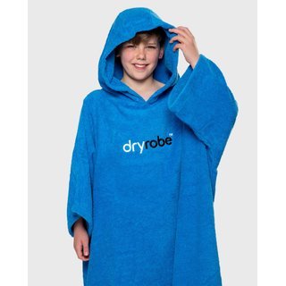 DRYROBE Handtuchmantel Bio KIDS Blau 5-9