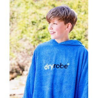DRYROBE Handtuchmantel Bio KIDS Blau 5-9