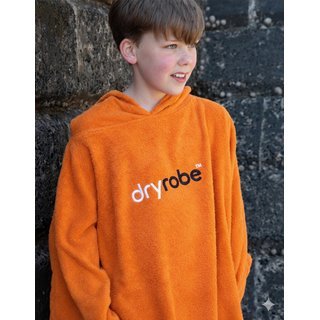 DRYROBE Handtuchmantel Bio KIDS Orange 10-13