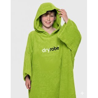 DRYROBE Handtuchmantel Bio KIDS Lime Gr�n 10-13