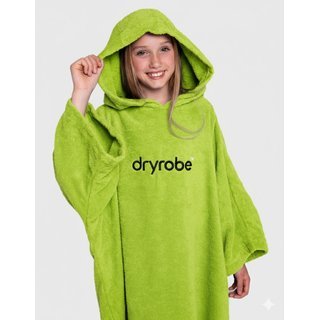 DRYROBE Handtuchmantel Bio KIDS Lime Gr�n 5-9