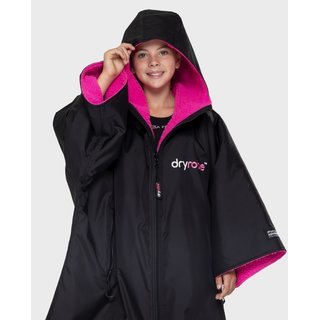 DRYROBE Advance Short Sleeve KIDS Schwarz Pink 5-9