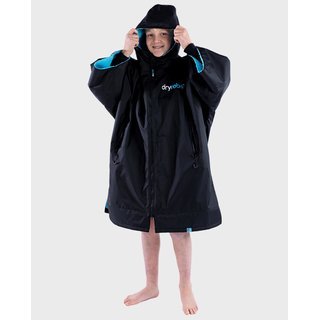 DRYROBE Advance Short Sleeve KIDS Schwarz Blau 5-9