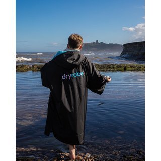 DRYROBE Advance Short Sleeve KIDS Schwarz Blau 5-9