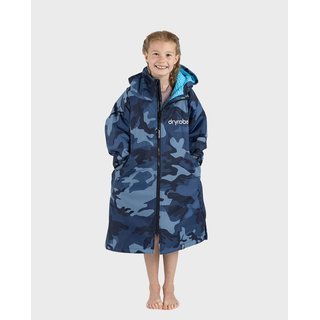 DRYROBE Advance Long Sleeve KIDS Camo Blau 10-13