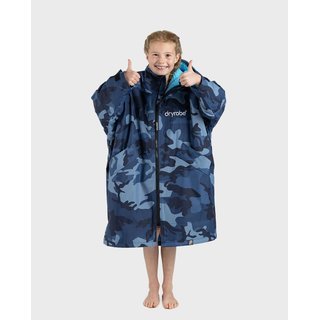 DRYROBE Advance Long Sleeve KIDS Camo Blau 5-9