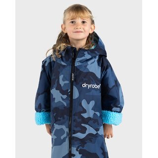 DRYROBE Advance Long Sleeve KIDS Camo Blau 5-9