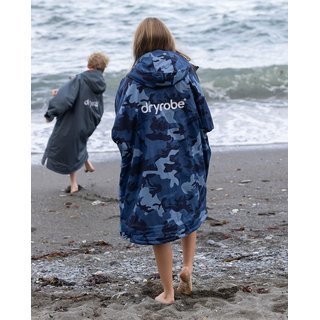 DRYROBE Advance Long Sleeve KIDS Camo Blau 5-9