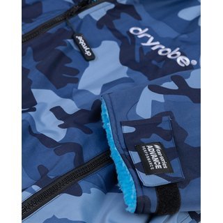 DRYROBE Advance Long Sleeve KIDS Camo Blau 5-9