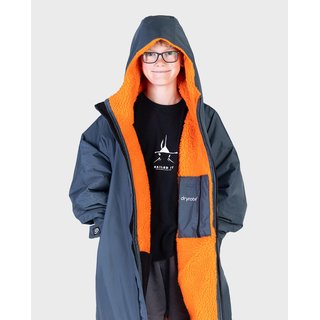 DRYROBE Advance Long Sleeve KIDS Grau Orange 10-13