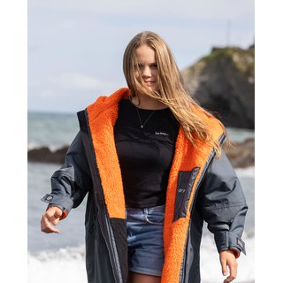 DRYROBE Advance Long Sleeve KIDS Grau Orange 10-13