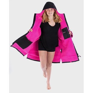 DRYROBE Advance Long Sleeve KIDS Schwarz Pink 5-9