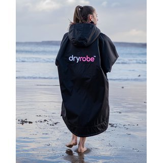 DRYROBE Advance Long Sleeve KIDS Schwarz Pink 5-9